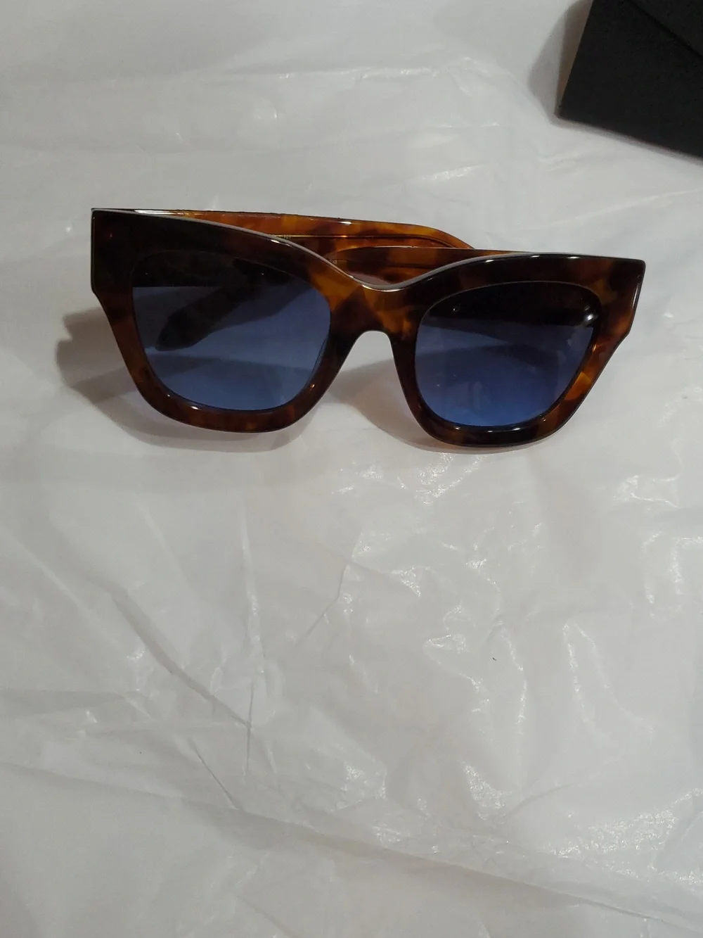 Quay Australia By The Way brown tortoiseshell fade lenses Oversized Sunglasses